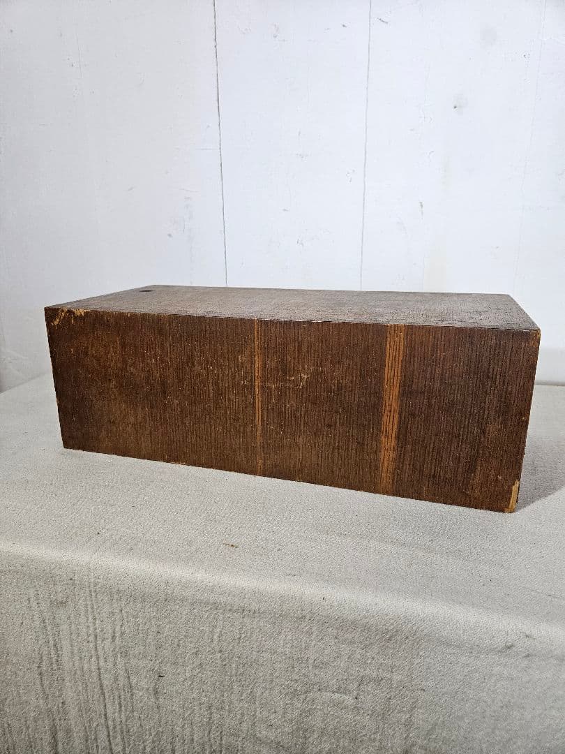 USアンティーク 木製のカードキャビネット ホルダー 卓上 書斎 引出