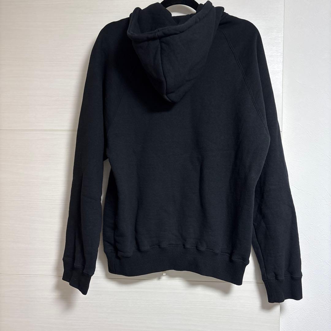 MAISON KINEMA Loopwheel zip hoodie 黒
