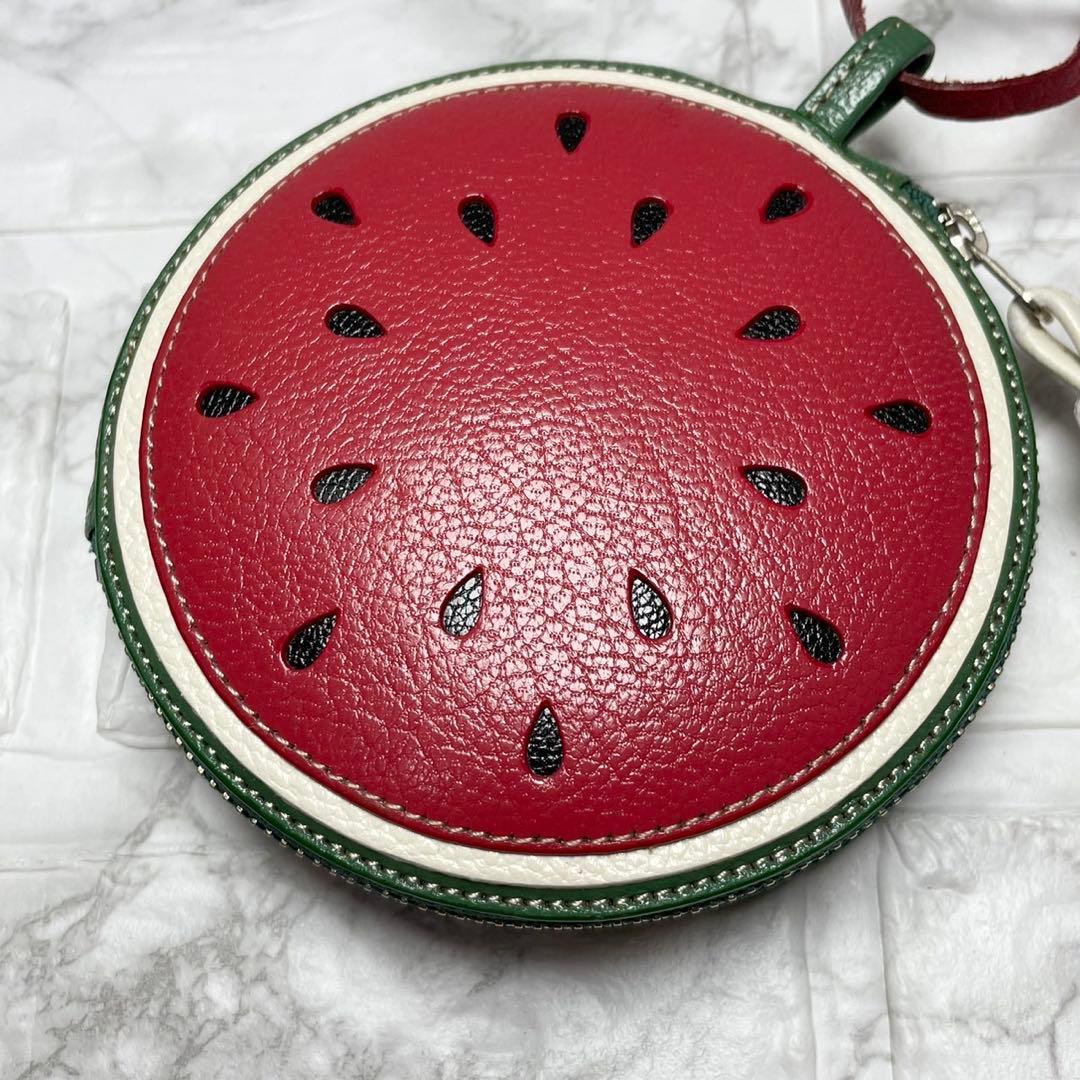 IBIZA イビサ　ポーチ　小銭入れ　スイカ　レザー　ケース　フルーツ