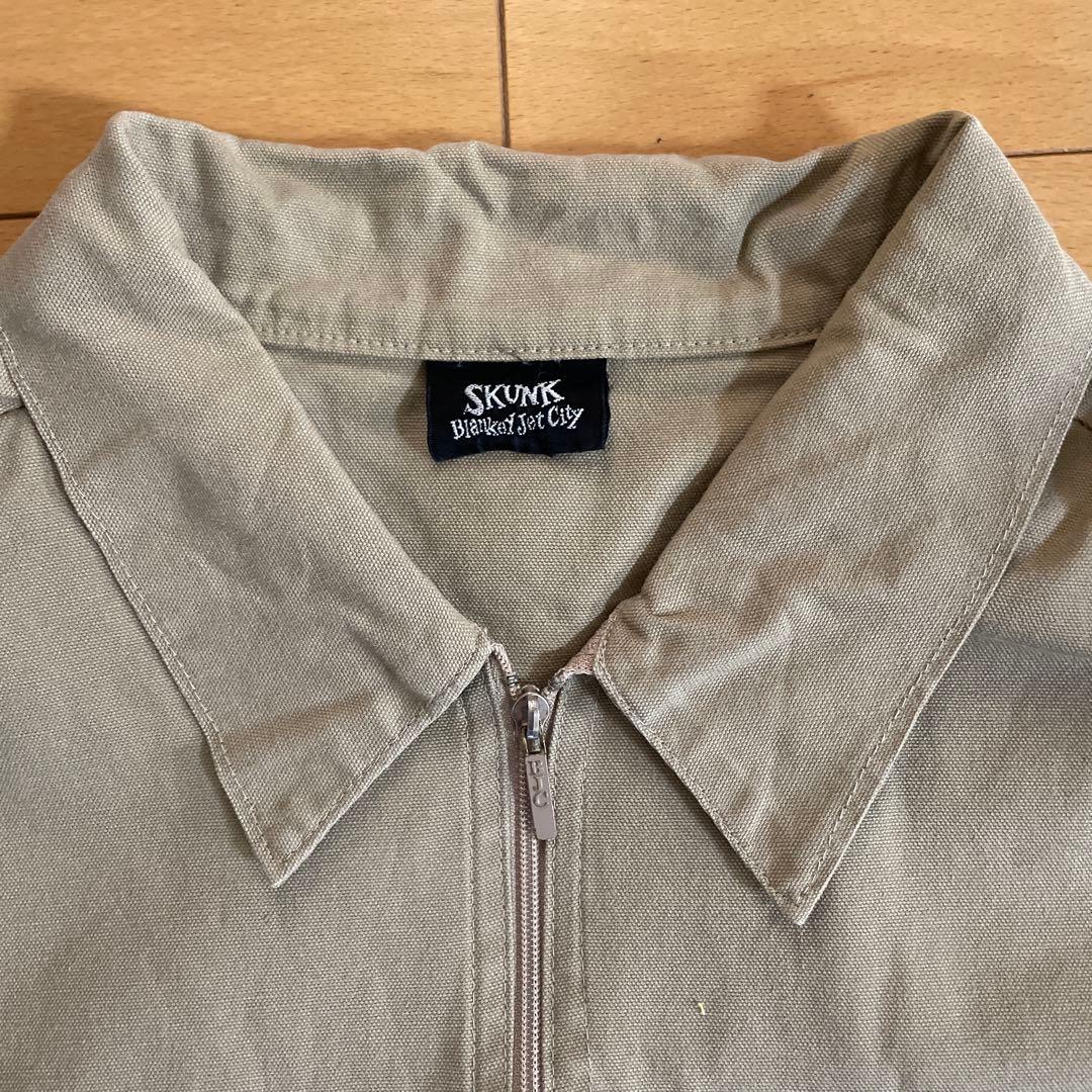ブランキージェットシティ ハーフジップシャツ skunk