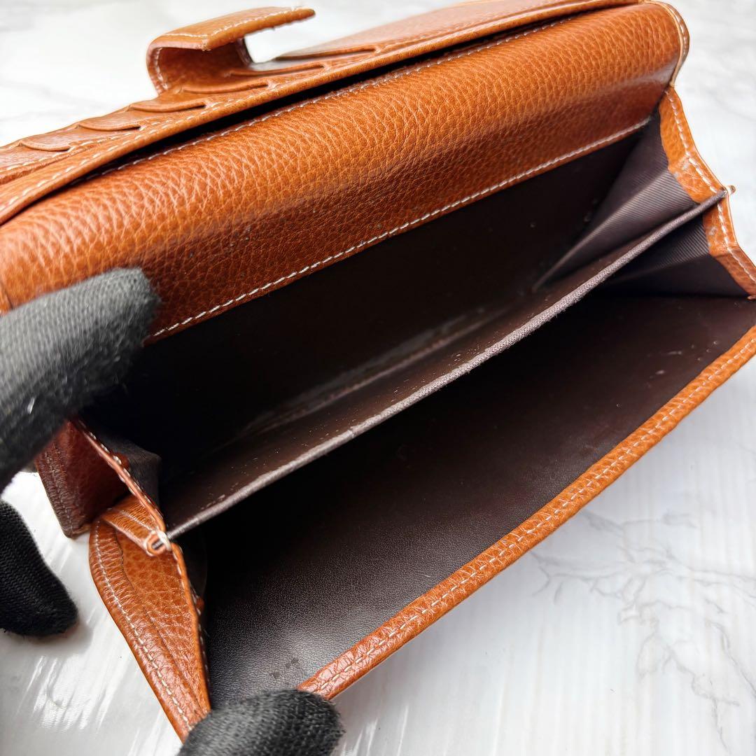 38 美品 GUCCI 長財布 GGキャンバス リボン シェリーライン l2