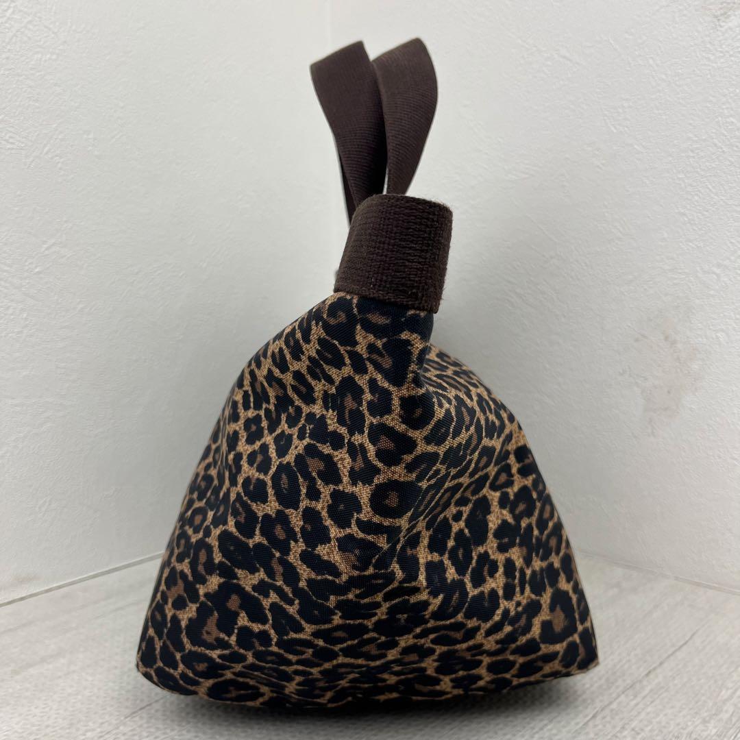 エルベシャプリエ トートバッグ 707F パンサー 舟型 M レオパード 豹柄