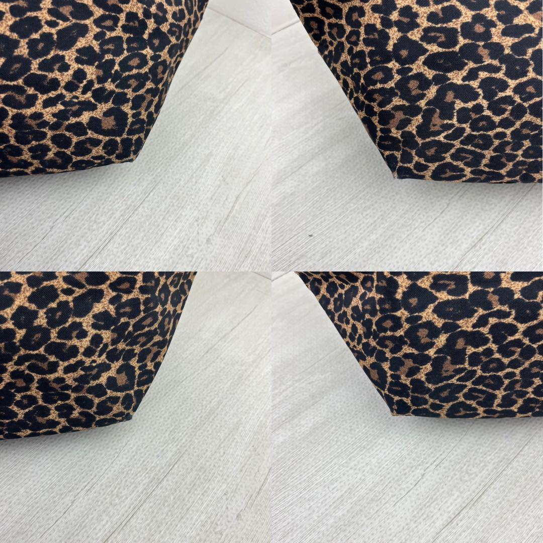 エルベシャプリエ トートバッグ 707F パンサー 舟型 M レオパード 豹柄