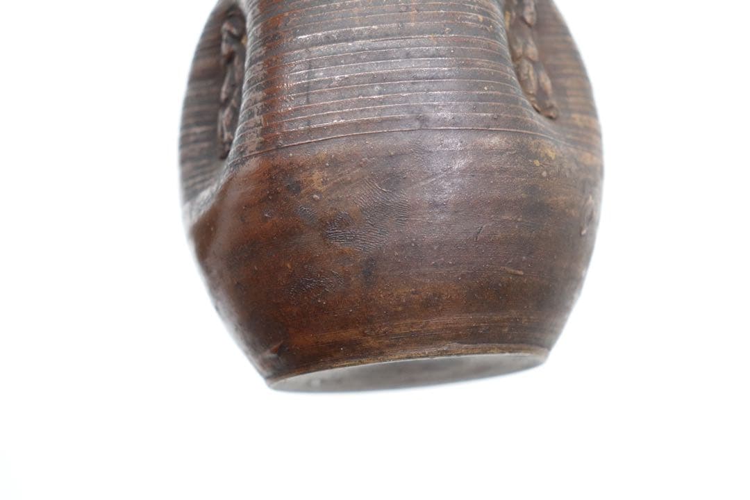 古備前　芋徳利　大黒天　花入　送料込み251020