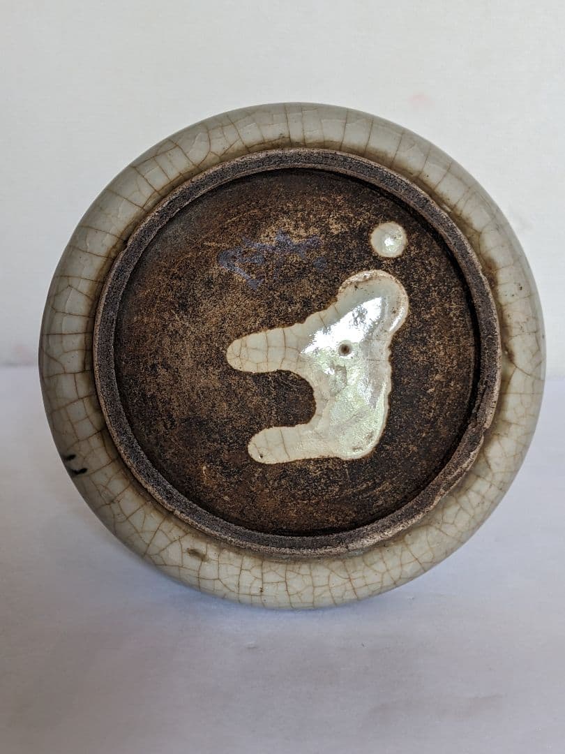 ♦犬山焼 雲錦手紋様 徳利 幕末〜明治時代初期 コレクション 骨董品アンティーク