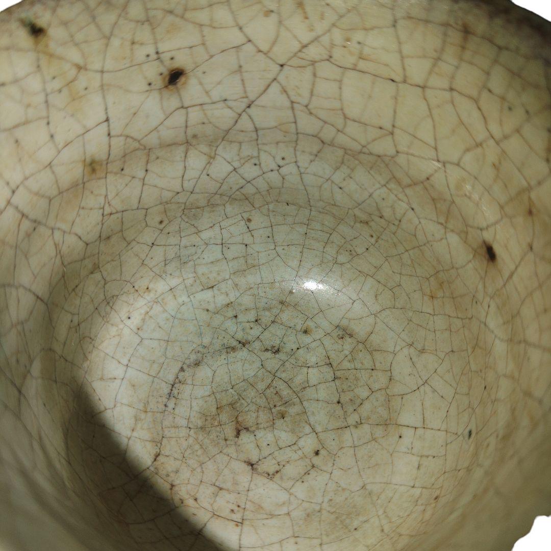 古唐津焼 桃山時代 岸嶽系 斑唐津ぐい呑み 木箱付き