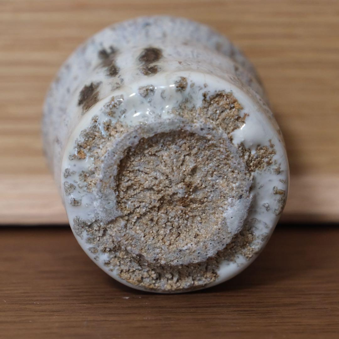 岡本作礼 絵斑唐津 ぐい呑み 唐津焼 共箱 抜群の上り