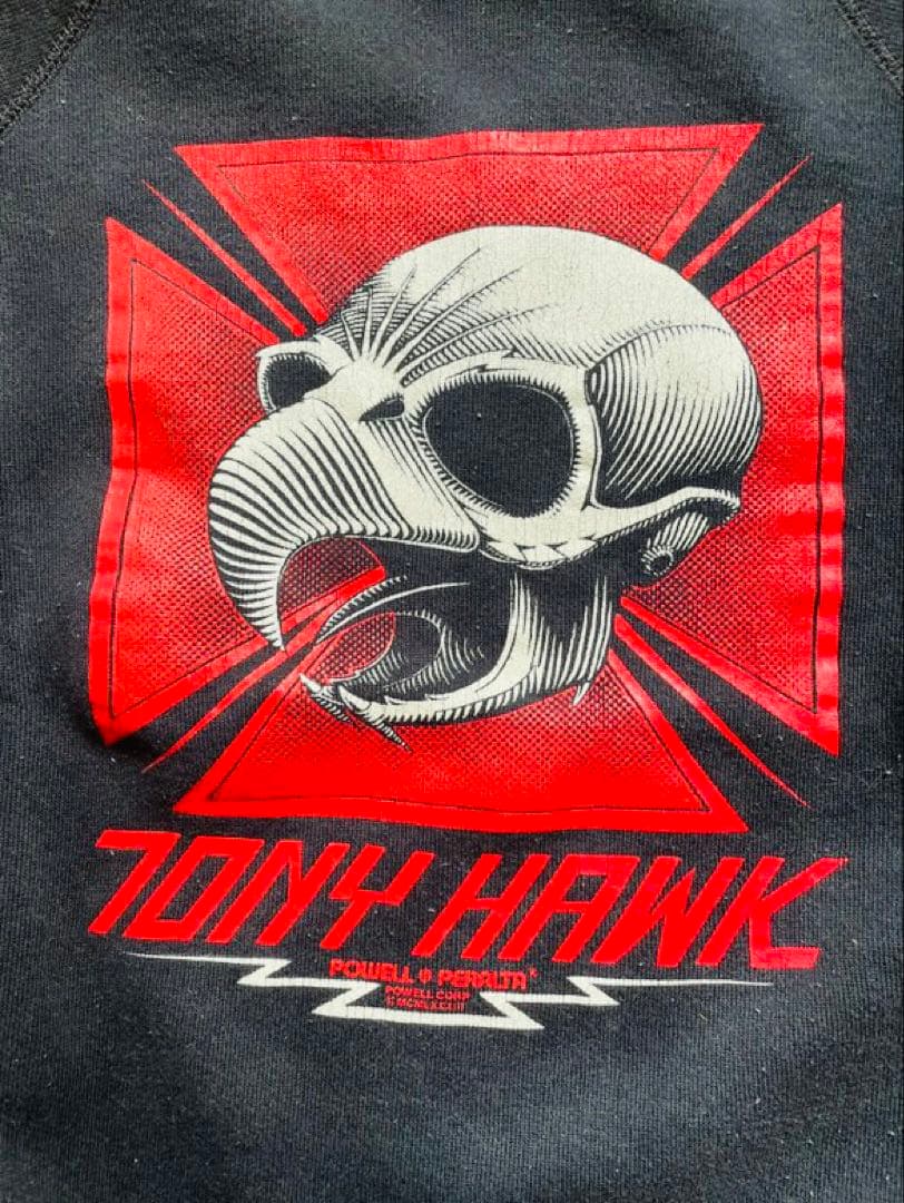 ⚫︎ともぞう⚫︎TONY HAWK スカルプリント スウェット