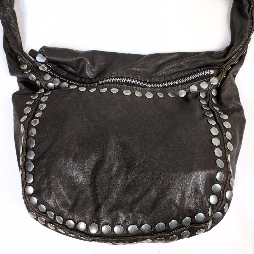 MARNI studs leather bag brown ショルダー スタッズ