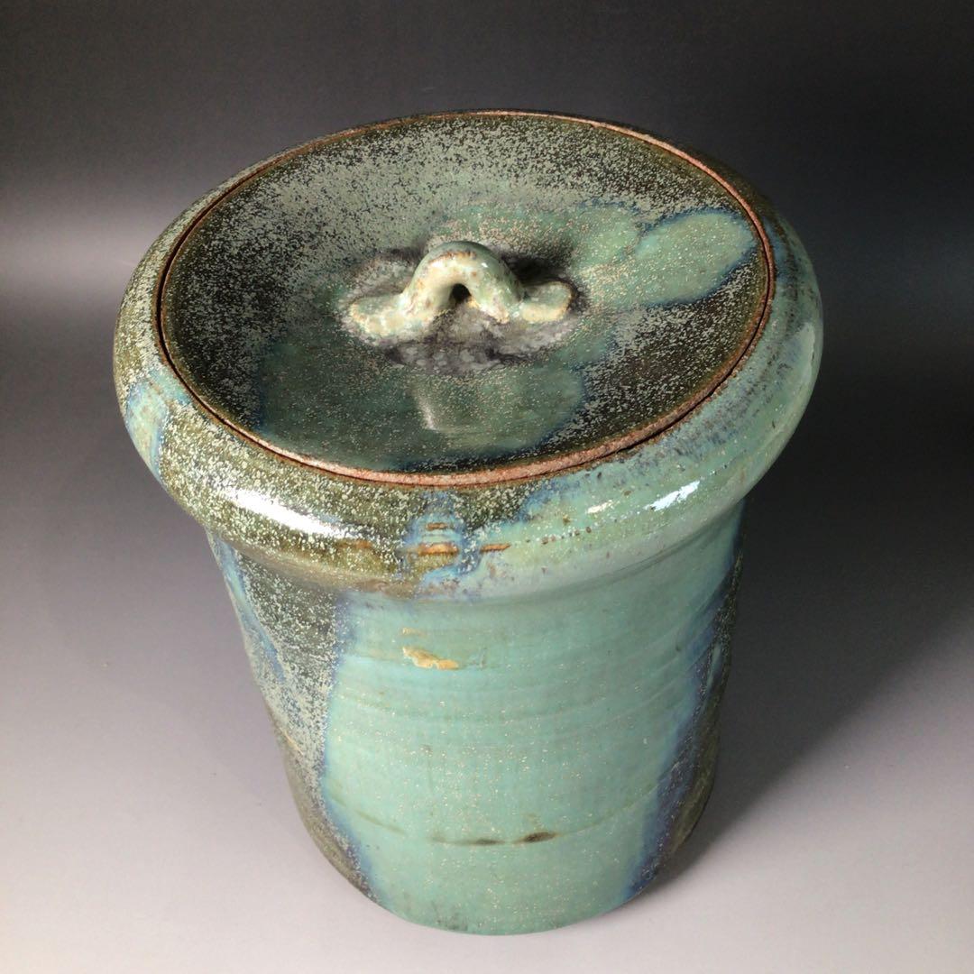 R913 水指 『肥前唐津焼』『天山窯造』 共箱 茶道具 - WWW