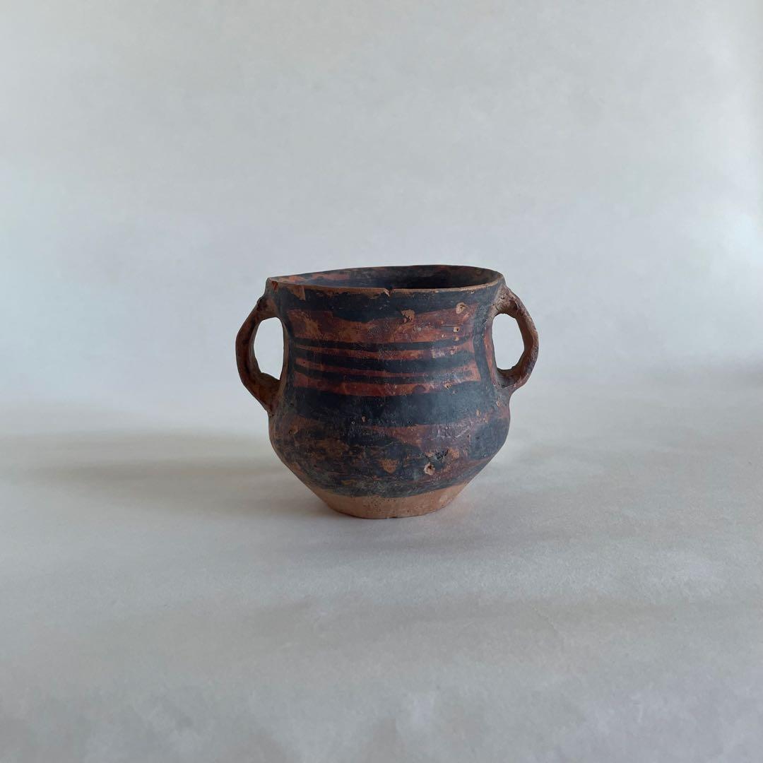 アンダーソン彩文土器　中国　紀元前　双耳