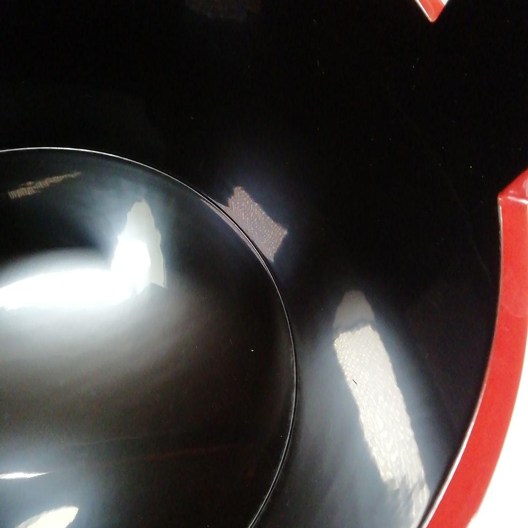 Ｓ４７３　水指　『輪島塗　朱銀箍　手桶水指』『塗師　高崎秋峰』『朱塗』　共箱