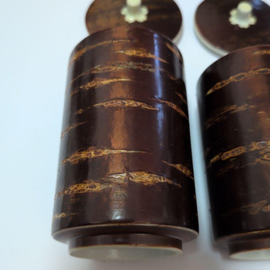 筒形容器 2個セット アンティーク 秋田