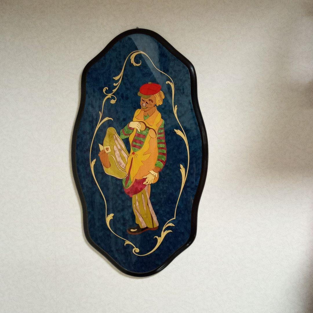 イタリア 象嵌細工 木象嵌 壁掛け ドマン Demain