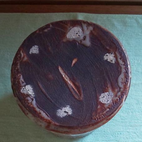 A 29 茶道 水指 鼠志野・加藤鐐作 ( 未使用品 )