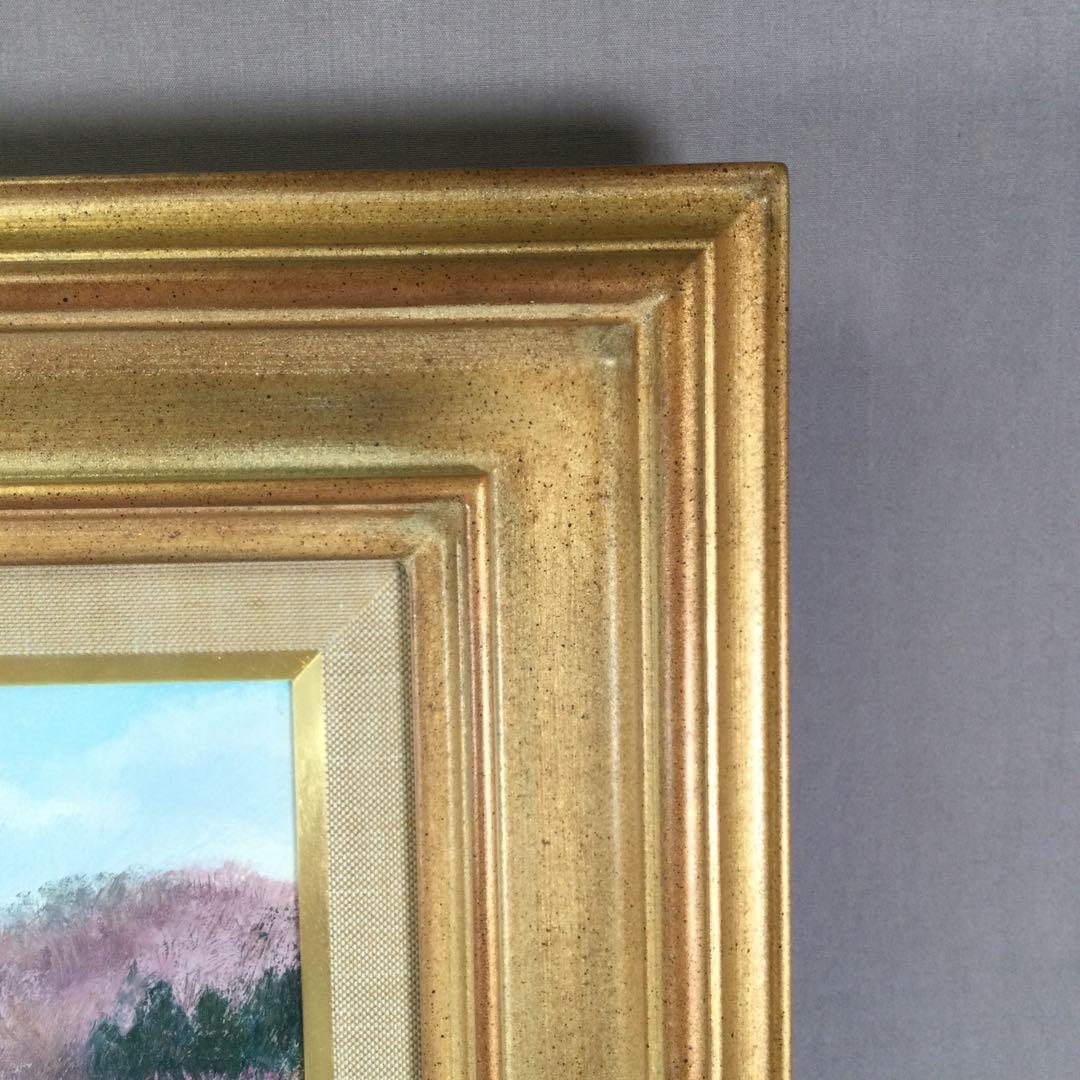 藤坂利則　「梅咲くころ」６号　油彩　福島県川俣町郊外