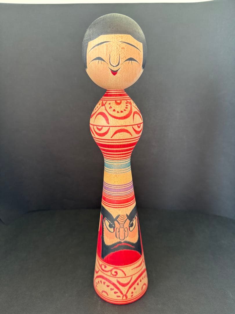 盛秀太郎作 手描き 希少品 盛秀太郎 津軽系 温湯こけし 伝統こけし