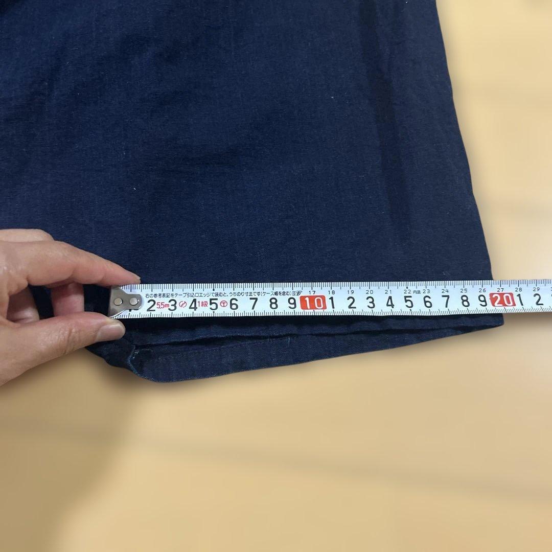 美品ソウソウSOU・SOU伊勢木綿臼井織ぬの株式会社ネイビーコットンパンツM男女