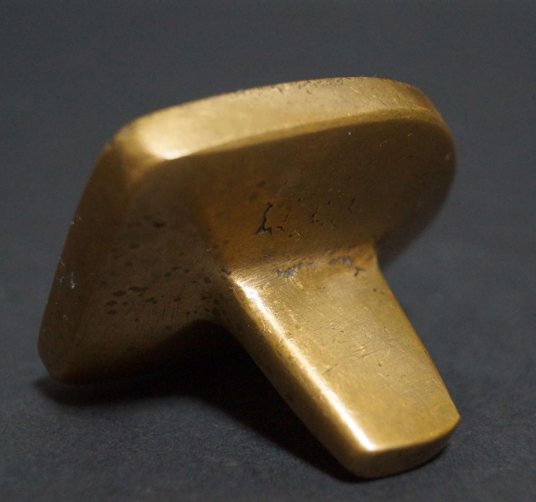 オールドチベット古銅製擦擦鋳型ツァツァモールド文殊菩薩 (マンジュ