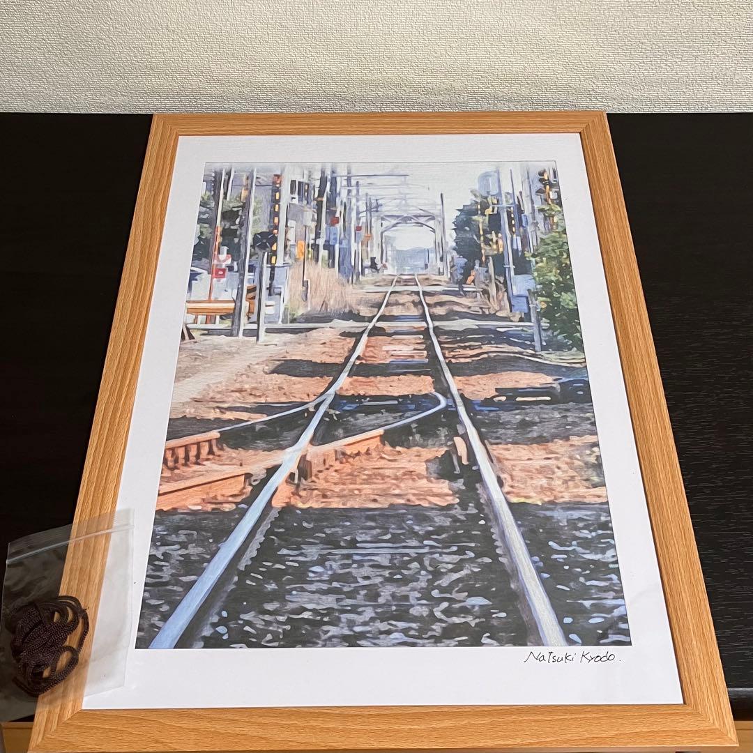 聖地巡礼絵画⑥ シン・エヴァンゲリオン「宇部新川駅」32.7㎝×45.0