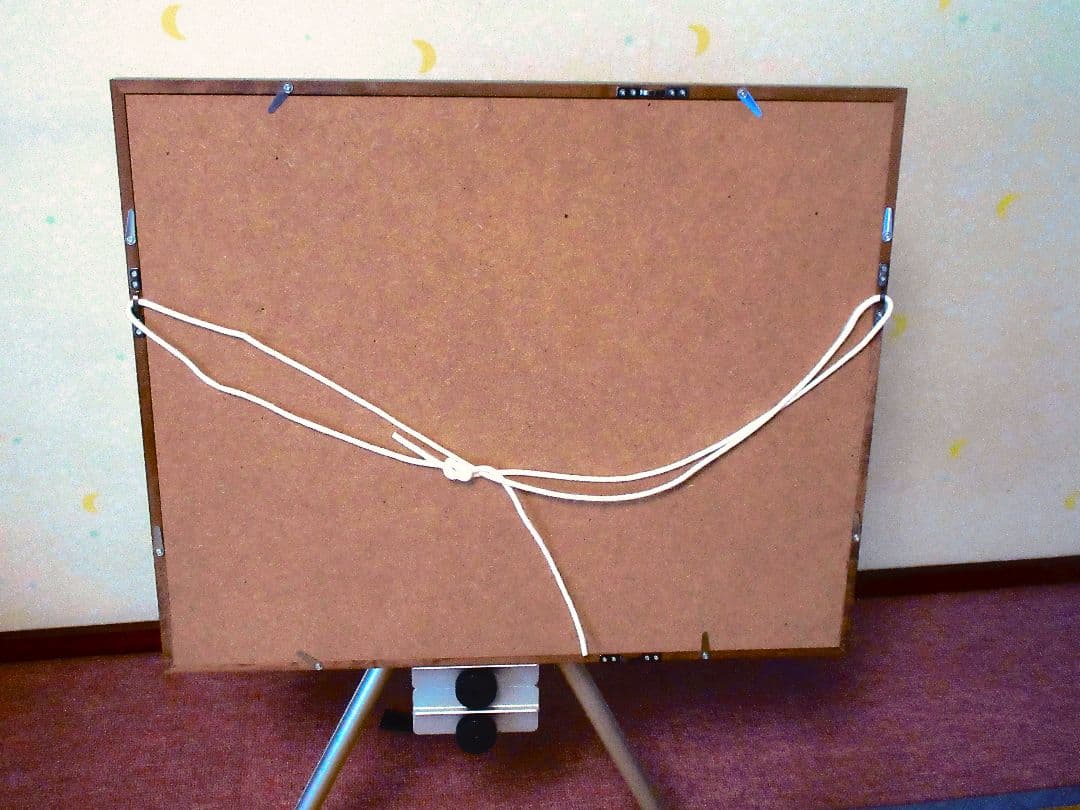 水彩画 都市の川沿いの風景 額装済み 原画 F6サイズ