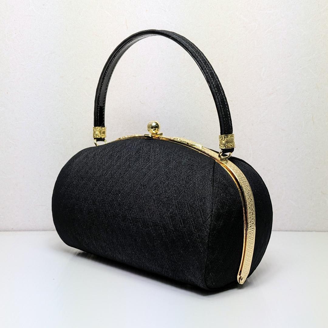 和装 草履バッグセット キルト 無地 フリーサイズ 黒 ブラック u96