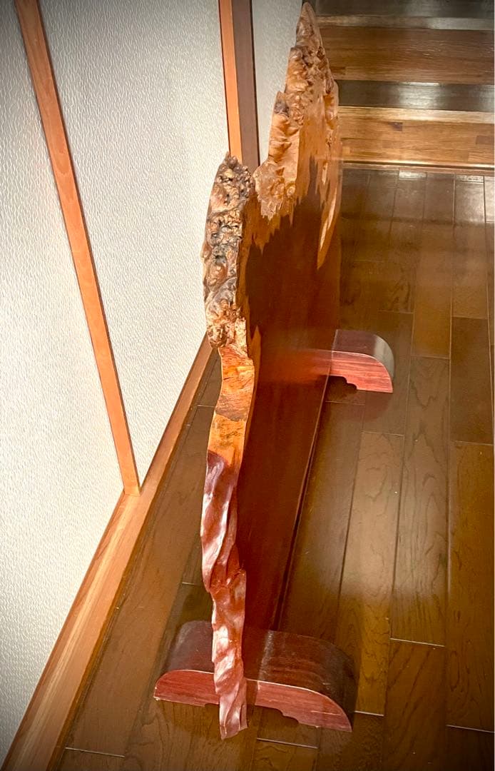 衝立 一枚板 天然木 無垢 木製 パーテーション 間仕切 インテリア 玄関