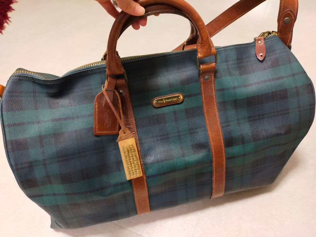 正規品】ポロラルフローレンボストンバッグ ブラシ 南京錠