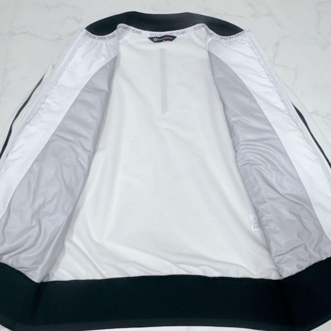 SY32 レディース フルジップアップブルゾン ホワイト サイズM