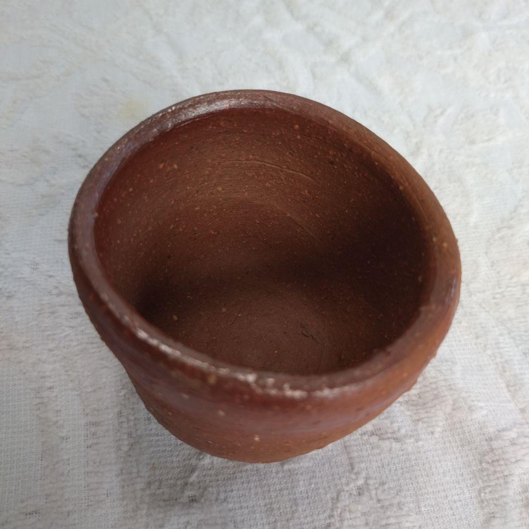 備前焼 森陶岳作 ぐい呑み 共箱共布有