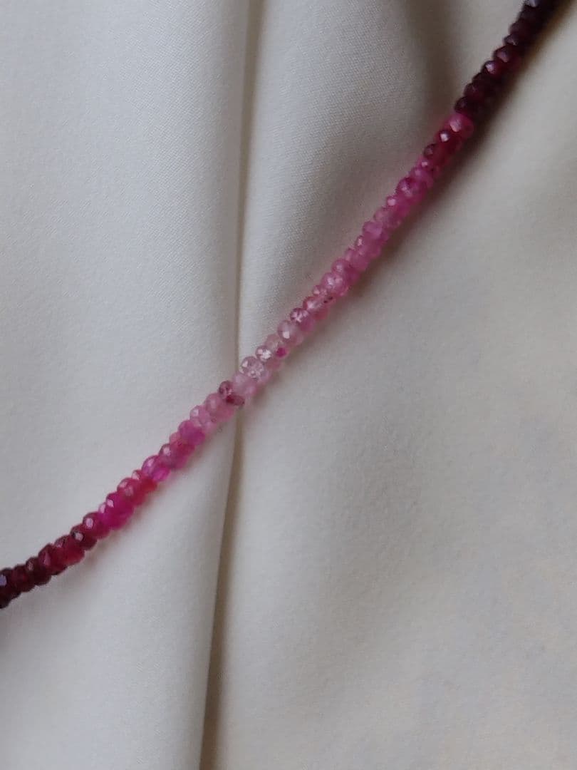 鑑別書】ルビー(処理石) トップ付き、ルビーのネックレス