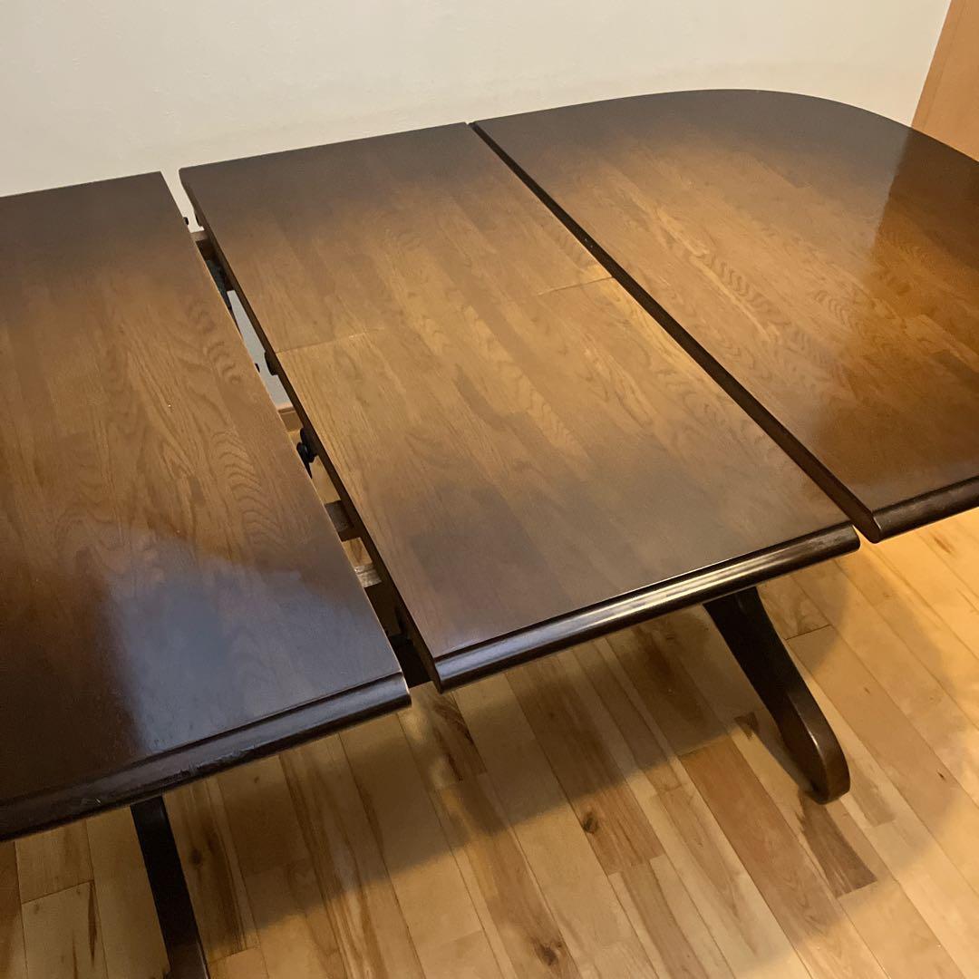 美品 飛騨産業 キツツキ HIDA エクステンション ダイニングテーブル 拡張