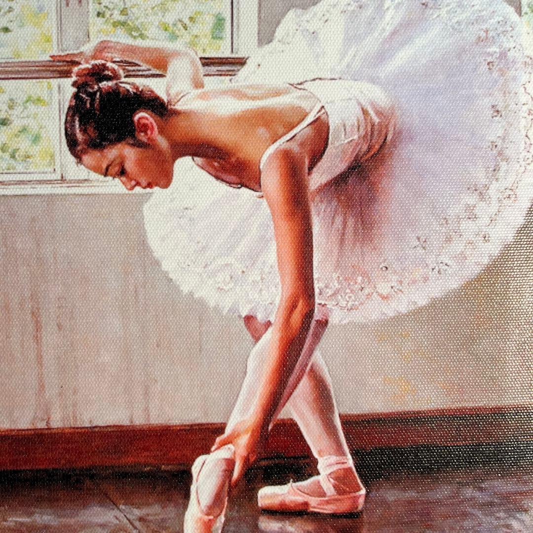 キャンバスプリントアートバレリーナ 絵画 額付き インテリア