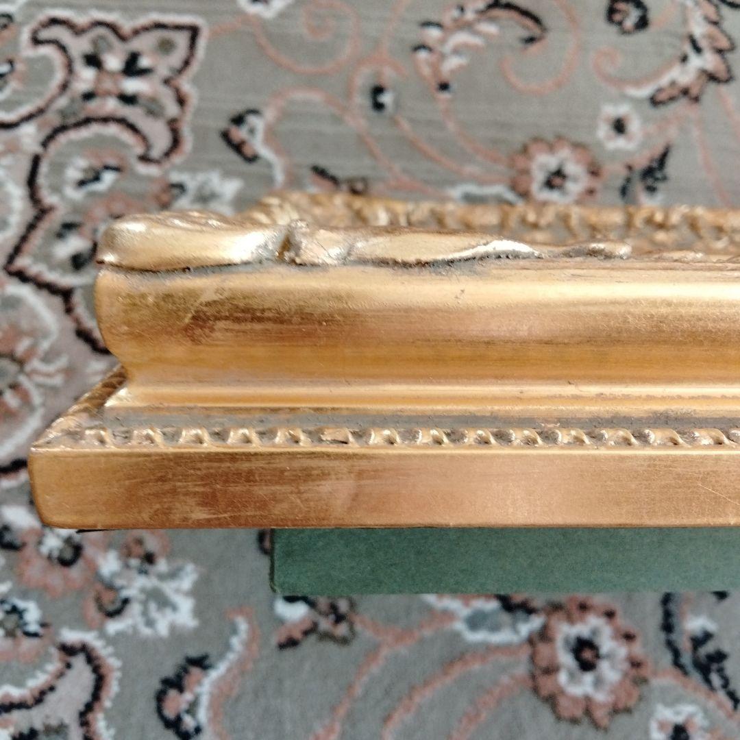 最高級油絵額縁ゴールド箔押し日本製西洋風定価¥25000　S M号額縁新品未使用