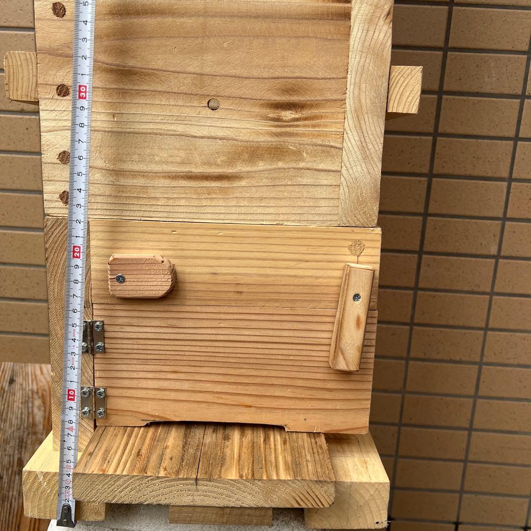 日本ミツバチ重箱式巣箱 手作り 4段 1