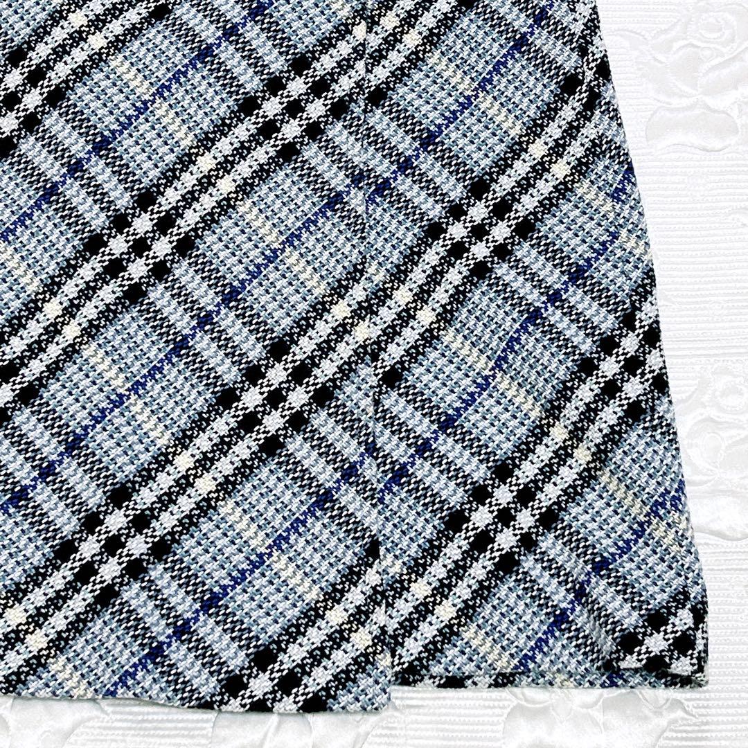 極美品❤︎バーバリーロンドン ツィード ラップスカート ベルト ノバチェック 36