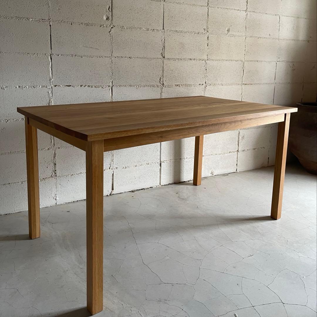 美品　MUJI 無印良品　ダイニングテーブル　オーク無垢材　北欧