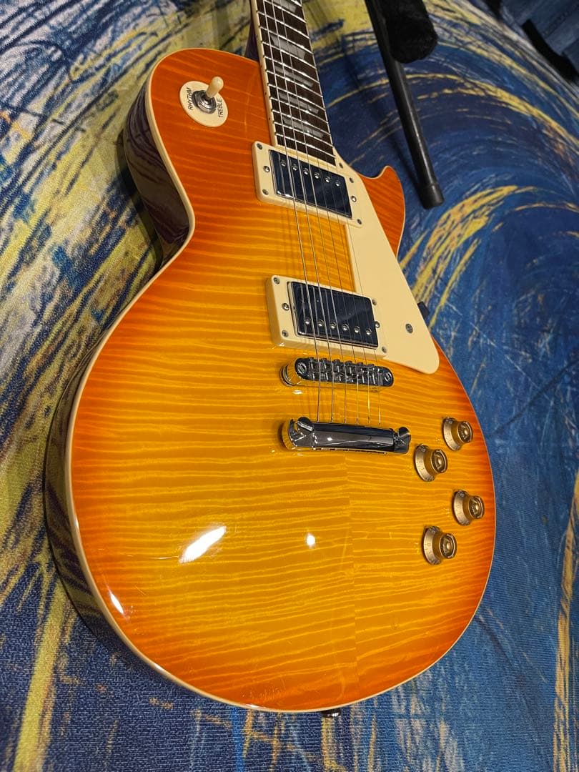 くさっぽバリトラ極上杢　ギブソンバーストレプリカ　レスポール　3.65kg