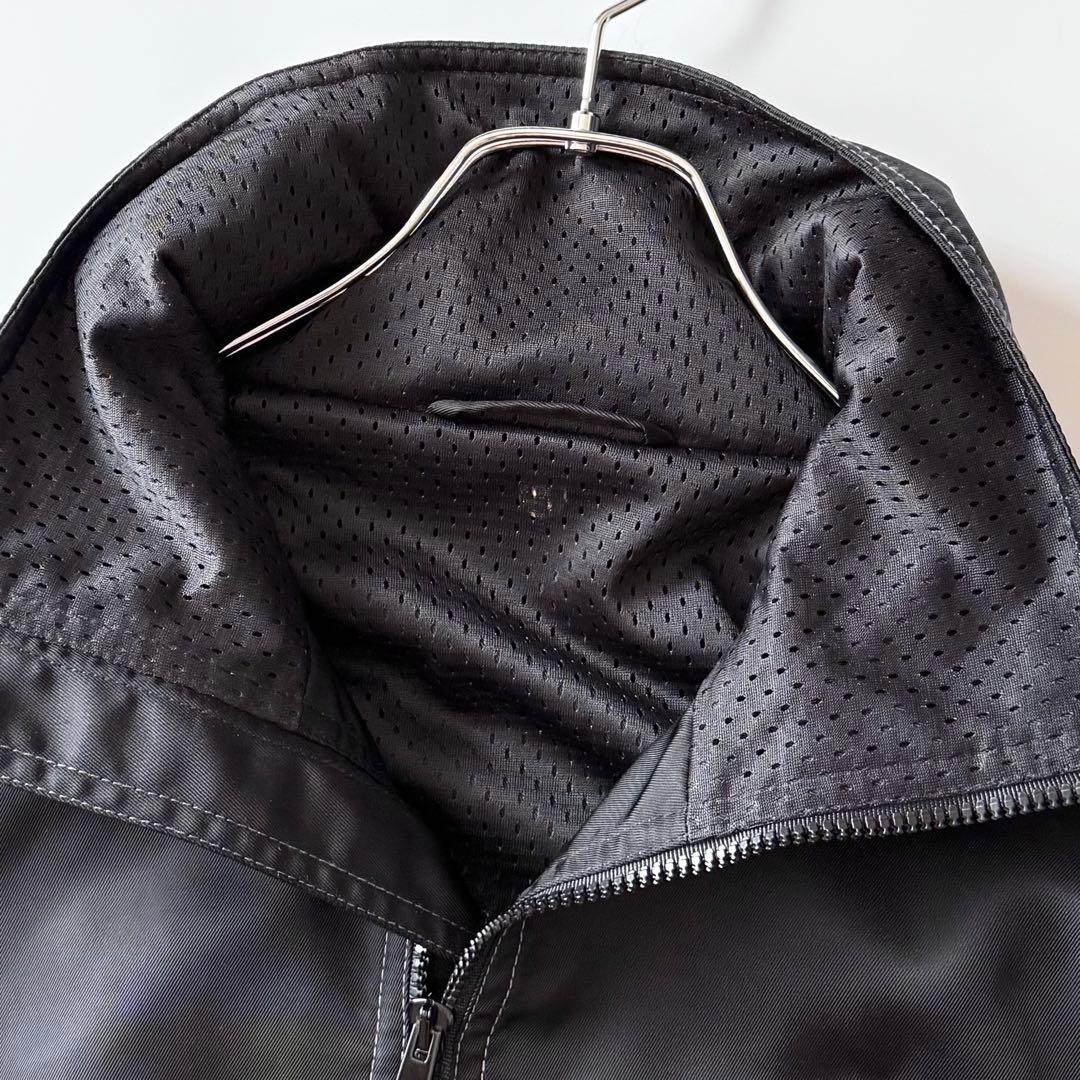 近年 VERSACE RFID搭載 Vロゴブルゾン キルティング 切替 ブラック