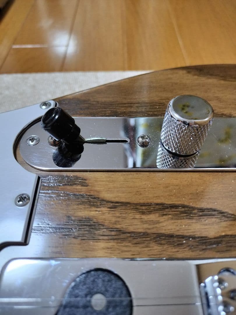 【自作コンポーネントギター】テレキャスタータイプ(配線アレンジ済)　ケース付き