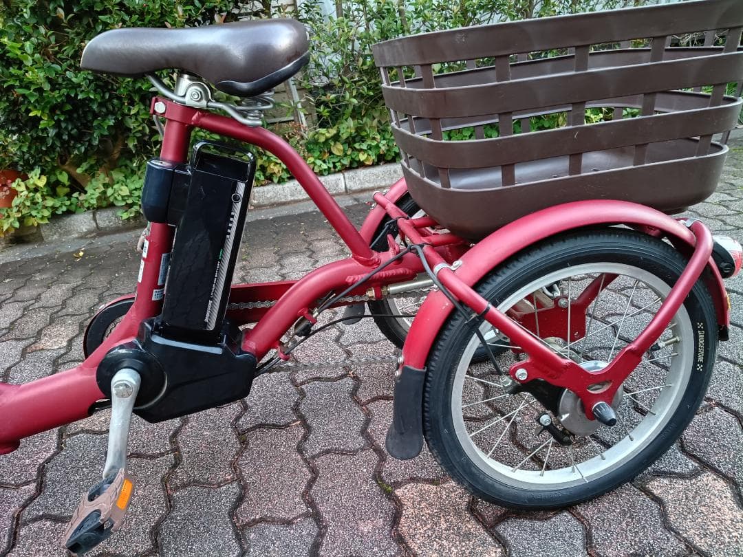 【走行1km未満】ブリヂストン 電動三輪自転車 ラクットワゴン