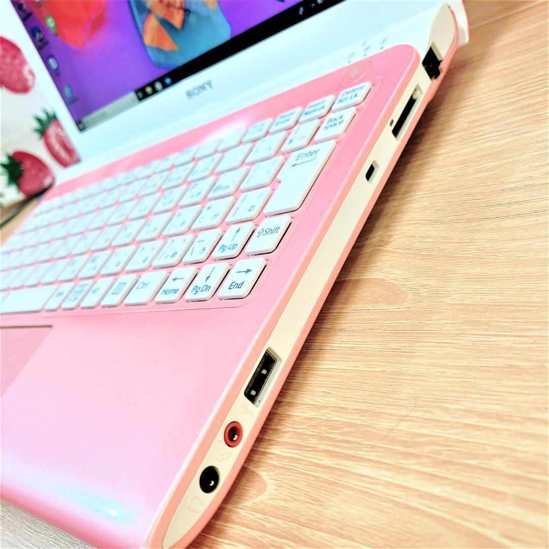 14✨有るだけできゅんですピンクのVAIO✨カメラ付小型ノート
