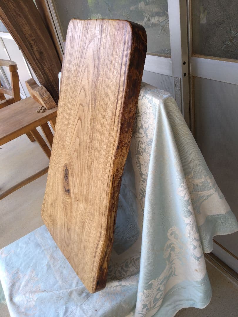 栗のベンチ用板 りゅう様専用❕栗の耳付き天板厚