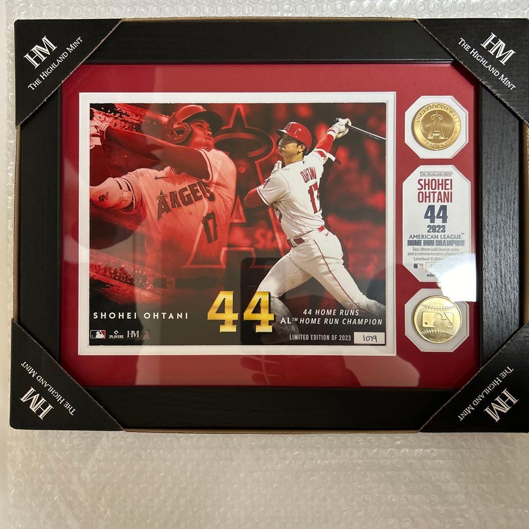 【希少】MLB限定品　エンゼルス 大谷翔平2023 HR王記念ダブルフォト 希少】MLB限定品 エンゼルス 大谷翔平2023 HR王記念ダブルフォト 希少