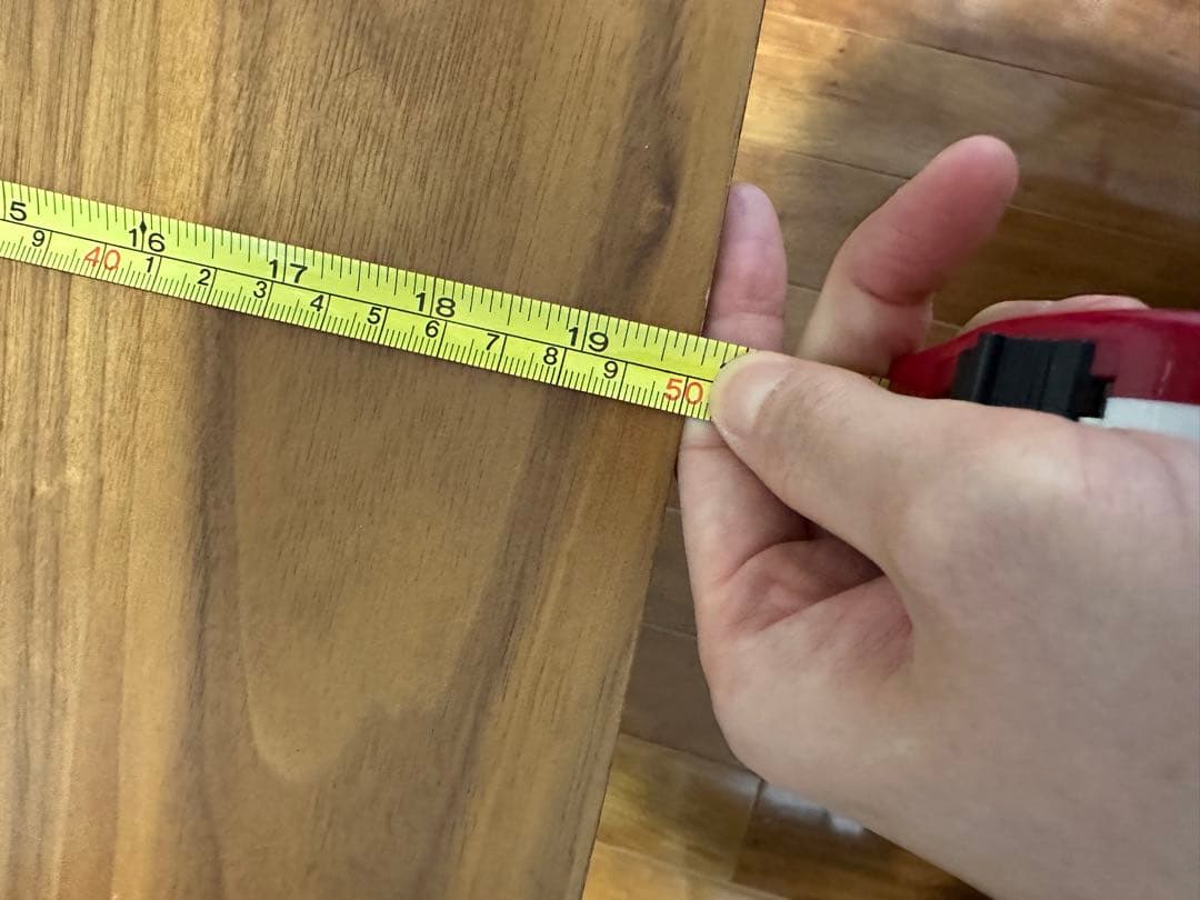 ウッド長方形テーブル 下棚付き