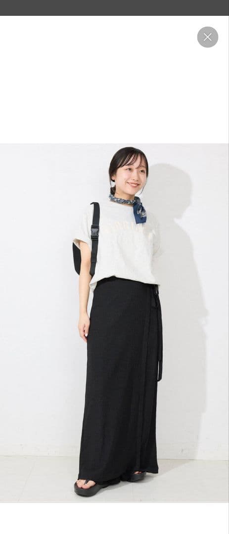 ジャーナルスタンダード　ラップジャージパンツ　（ブラック）