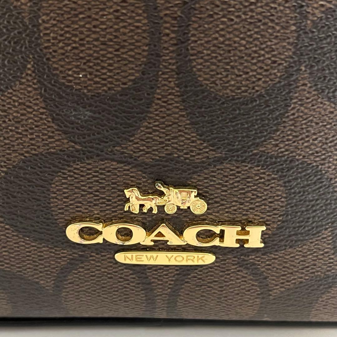 極美品✨コーチ　カメラバッグ　ショルダーバッグ　ダブルジップ　PVCレザー　黒