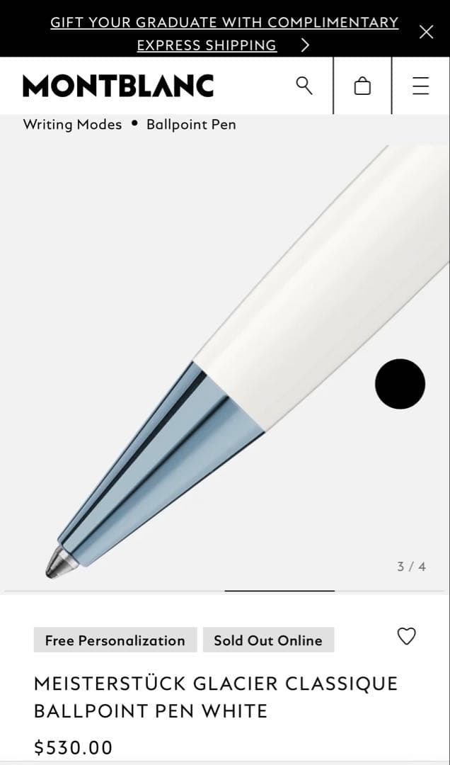 けい様】モンブラン mst glacier BP ホワイト