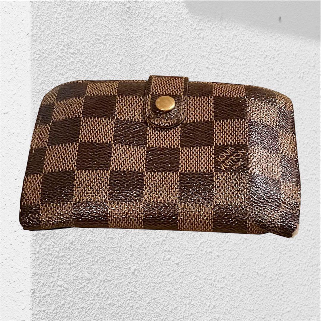 ルイヴィトン ポルトモネ ビエ ヴィエノワ ダミエ エベヌ 2つ折り財布