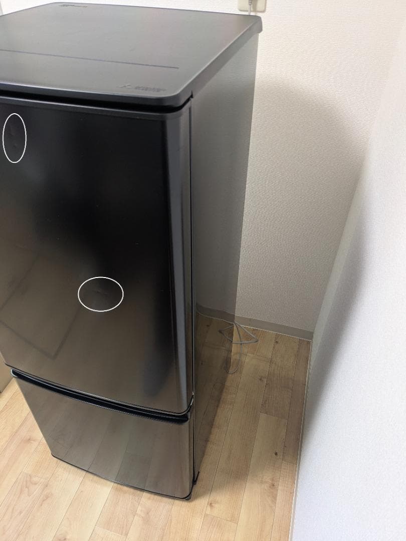 三菱 冷蔵庫 MR-P15EG-B1 （冷蔵100L、冷凍46L）